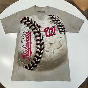 Liquid Blue Baseball Tee Washington Nationals Hardball
Tie-Dye T-Shirt Size Med